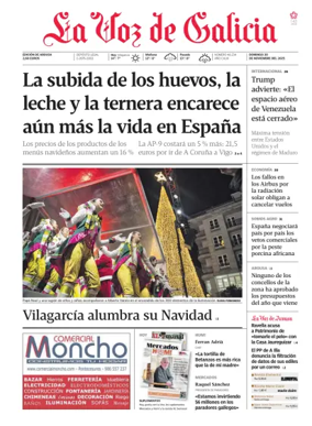 Cover of La Voz de Galicia (Arousa)