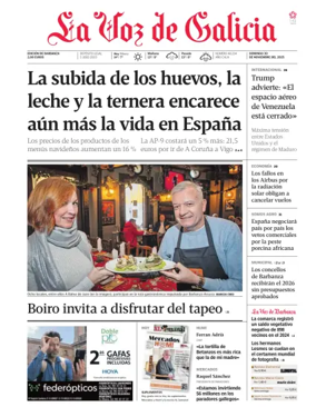 Cover of La Voz de Galicia (Barbanza)