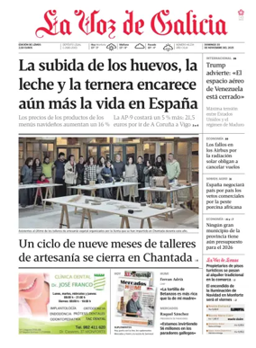 Cover of La Voz de Galicia (Monforte)