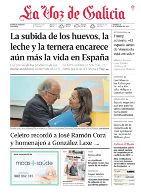 Cover of La Voz de Galicia (Viveiro)