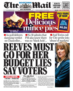 Cover of The Scottish Mail on Sunday