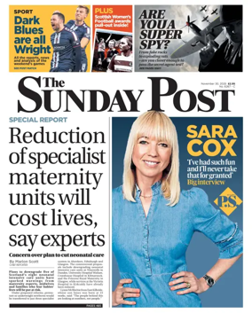 Cover of The Sunday Post (Central Edition)