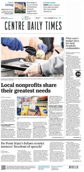 Cover of Centre Daily Times (Sunday)