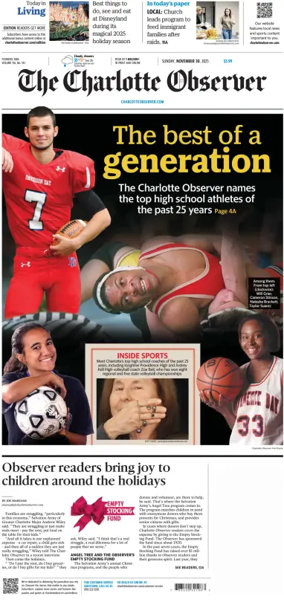 Cover of The Charlotte Observer (Sunday)