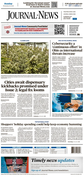 Cover of Hamilton Journal News