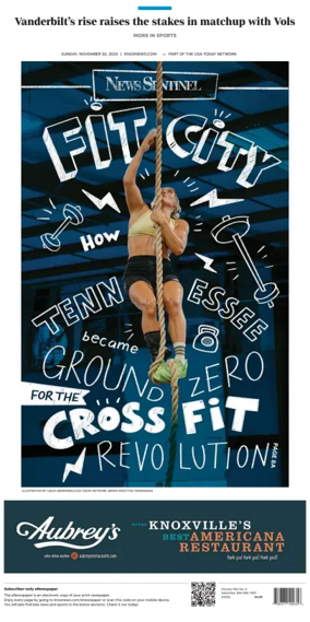 Cover of Knoxville News Sentinel