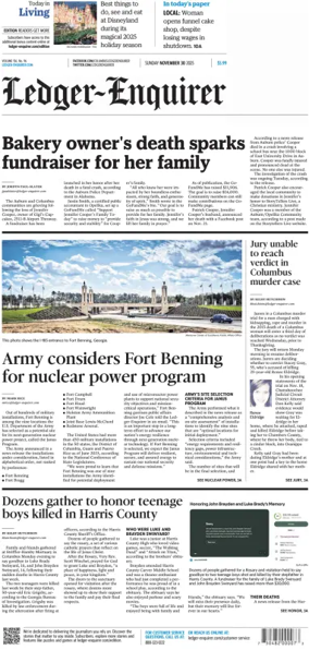 Cover of Ledger-Enquirer (Sunday)