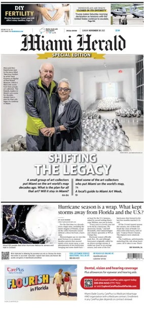 Cover of Miami Herald (Sunday)