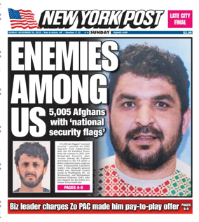 Cover of New York Post