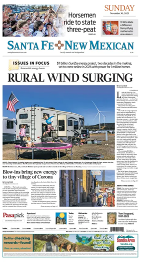 Cover of Santa Fe New Mexican
