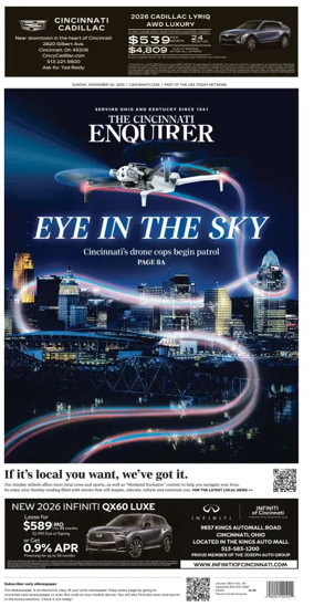 Cover of The Cincinnati Enquirer
