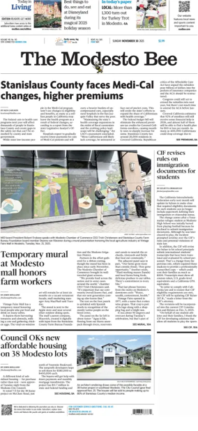 Cover of The Modesto Bee (Sunday)