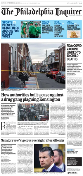 Cover of The Philadelphia Inquirer