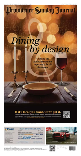 Cover of The Providence Journal