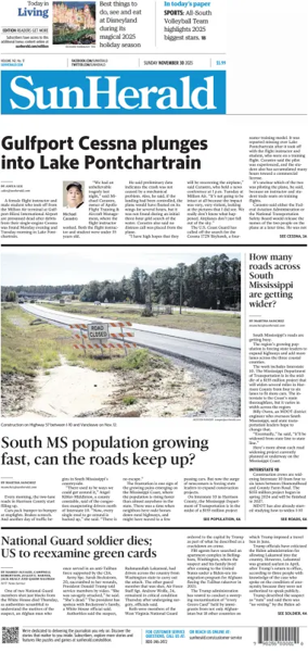 Cover of The Sun Herald (Sunday)