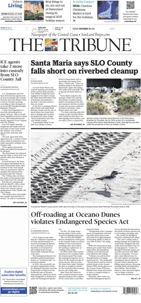 Cover of The Tribune (SLO) (Sunday)