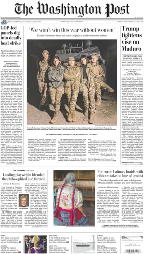 Cover of The Washington Post Sunday