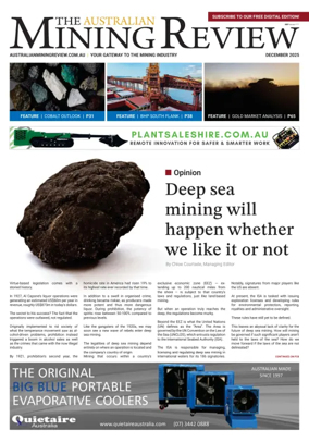 Cover of The Australian Mining Review