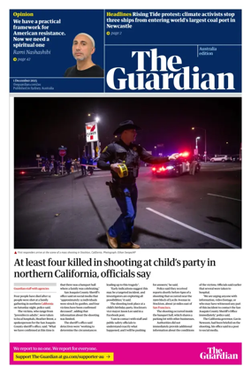 Cover of The Guardian Australia