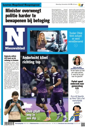 Cover of Het Nieuwsblad