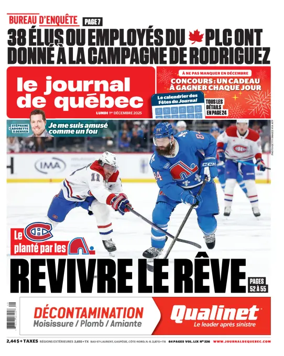 Cover of Le Journal de Quebec
