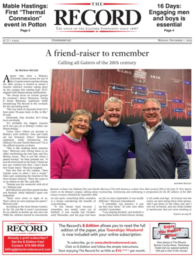 Cover of Sherbrooke Record