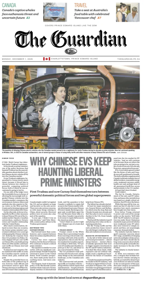 Cover of The Guardian (Charlottetown)