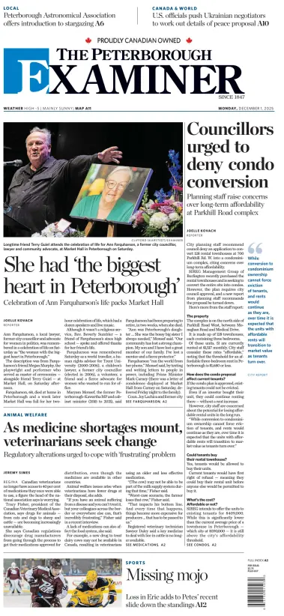 Cover of The Peterborough Examiner