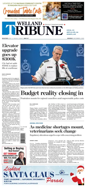 Cover of The Welland Tribune