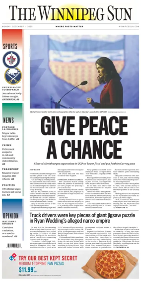 Cover of Winnipeg Sun