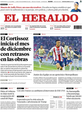 Cover of El Heraldo (Colombia)