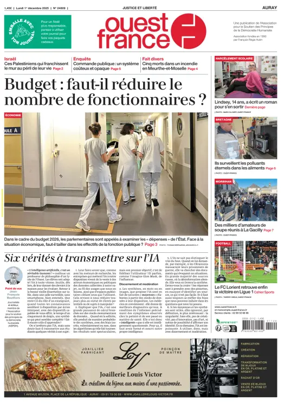 Cover of Ouest France (Auray)