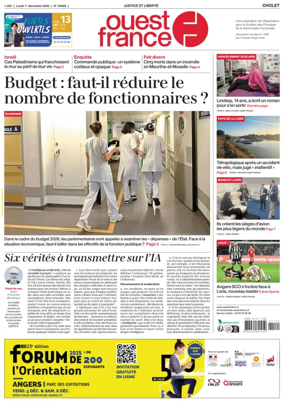 Cover of Ouest France (Cholet)