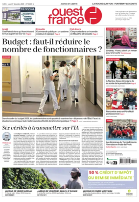 Cover of Ouest France (La Roche-sur-Yon)