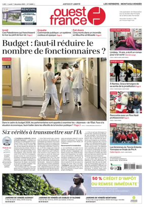 Cover of Ouest France (Les Herbiers / Montaigu)