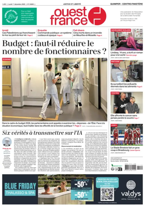 Cover of Ouest France (Quimper)