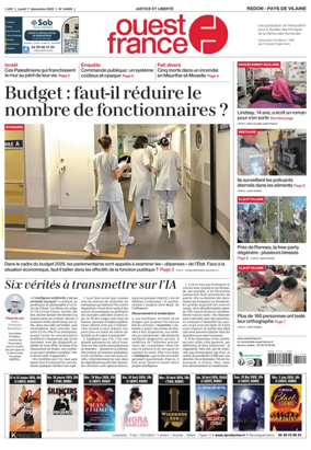 Cover of Ouest France (Redon / Pays de Vilaine)