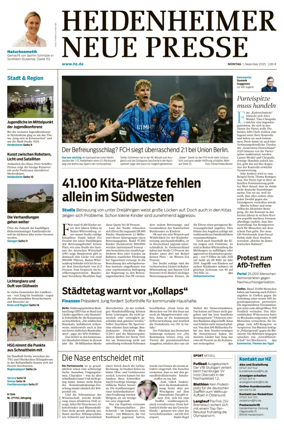 Cover of Heidenheimer Neue Presse