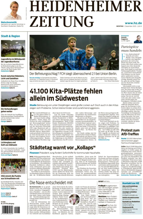 Cover of Heidenheimer Zeitung