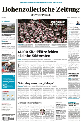 Cover of Hohenzollerische Zeitung