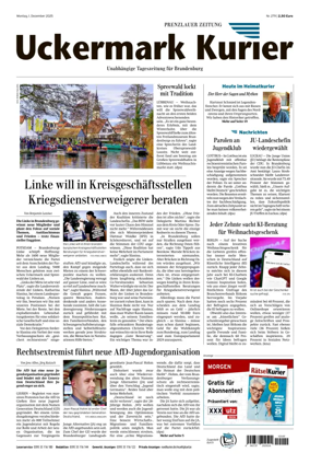 Cover of Prenzlauer Zeitung