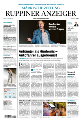 Cover of Ruppiner Anzeiger