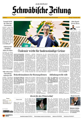 Cover of Schwaebische Zeitung (Alb-Donau)