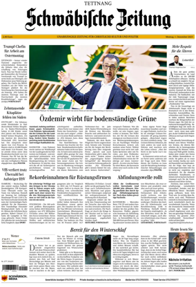 Cover of Schwaebische Zeitung (Tettnang)