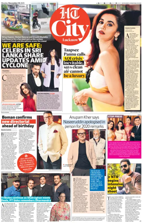 Cover of Hindustan Times (Lucknow) - Live