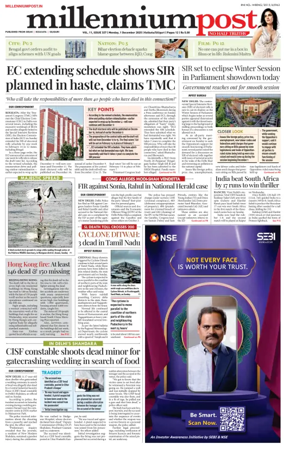 Cover of Millennium Post (Kolkata)