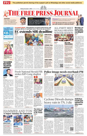 Cover of The Free Press Journal