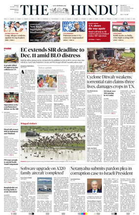 Cover of The Hindu - International