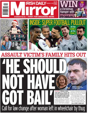 Cover of Irish Daily Mirror