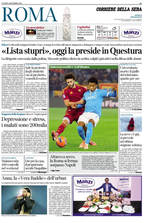 Cover of Corriere della Sera (Roma)